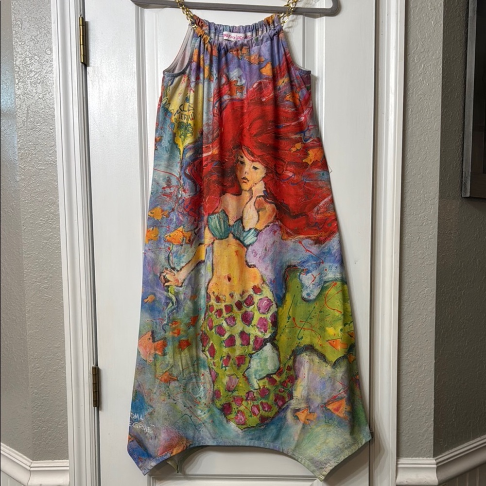 Leoma Lovegrove Original Painting Print (Club Mermaid) Dress